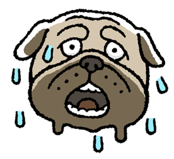 Kawaii ugly PUGTARO sticker #8189456