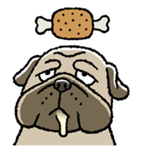 Kawaii ugly PUGTARO sticker #8189457