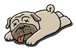 Kawaii ugly PUGTARO sticker #8189458