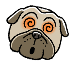 Kawaii ugly PUGTARO sticker #8189459