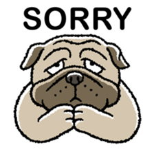 Kawaii ugly PUGTARO sticker #8189461