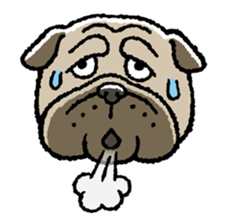 Kawaii ugly PUGTARO sticker #8189462