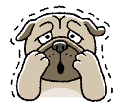 Kawaii ugly PUGTARO sticker #8189463