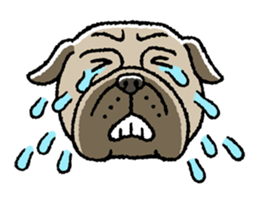 Kawaii ugly PUGTARO sticker #8189465