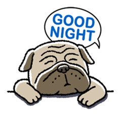 Kawaii ugly PUGTARO sticker #8189467