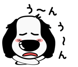 Basic set of ear black dachshund sticker #8189617