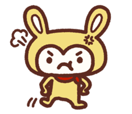 Yellow Wild Rabbit sticker #8190609