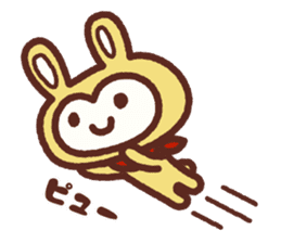 Yellow Wild Rabbit sticker #8190622