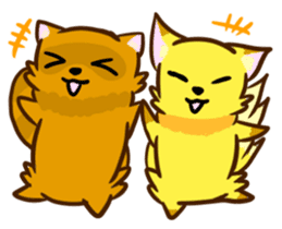 Fox and Raccoon dog 2 sticker #8191304