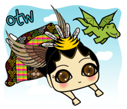 Cute Garuda Nusantara Fairy sticker #8192305