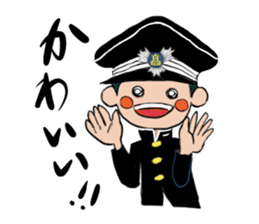 Japanese schoolboy and schoolgirl sticker #8192830