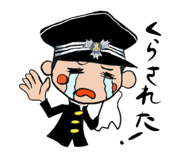Japanese schoolboy and schoolgirl sticker #8192832