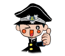 Japanese schoolboy and schoolgirl sticker #8192837