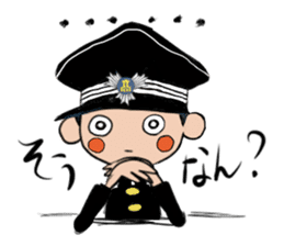 Japanese schoolboy and schoolgirl sticker #8192842