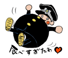 Japanese schoolboy and schoolgirl sticker #8192844