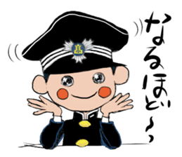 Japanese schoolboy and schoolgirl sticker #8192853