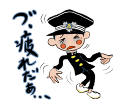 Japanese schoolboy and schoolgirl sticker #8192860