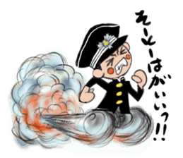 Japanese schoolboy and schoolgirl sticker #8192861