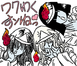 3 Lady-Ghosts sticker #8193916