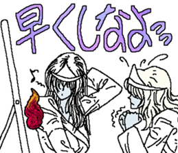 3 Lady-Ghosts sticker #8193947