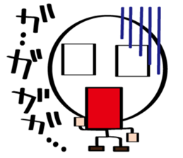 pretty stick human8 sticker #8194052