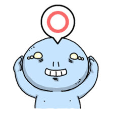 Ugly and cute alien "abi-chan" (revised) sticker #8194868