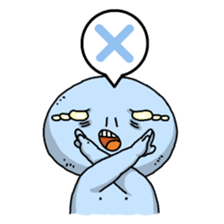 Ugly and cute alien "abi-chan" (revised) sticker #8194869