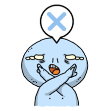 Ugly and cute alien "abi-chan" (revised) sticker #8194869