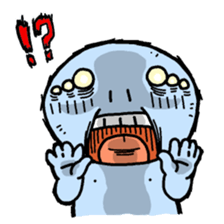 Ugly and cute alien "abi-chan" (revised) sticker #8194871