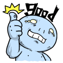 Ugly and cute alien "abi-chan" (revised) sticker #8194879