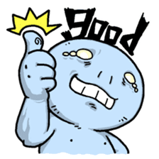 Ugly and cute alien "abi-chan" (revised) sticker #8194879