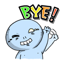 Ugly and cute alien "abi-chan" (revised) sticker #8194882