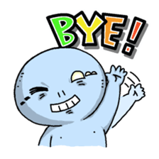 Ugly and cute alien "abi-chan" (revised) sticker #8194882