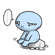Ugly and cute alien "abi-chan" (revised) sticker #8194886