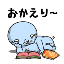 Ugly and cute alien "abi-chan" (revised) sticker #8194889