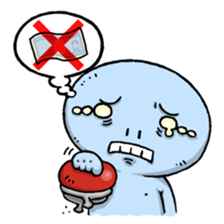 Ugly and cute alien "abi-chan" (revised) sticker #8194896