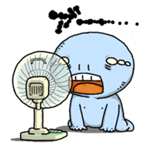 Ugly and cute alien "abi-chan" (revised) sticker #8194906