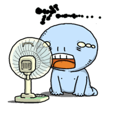 Ugly and cute alien "abi-chan" (revised) sticker #8194906