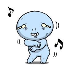 Ugly and cute alien "abi-chan" (revised) sticker #8194907