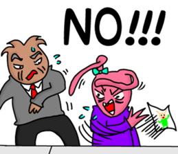 Saturnian Pumi-chan -Black companies- sticker #8196045