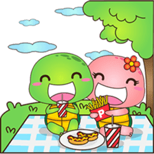 Pura, the funny turtle, version 8 ! sticker #8196829