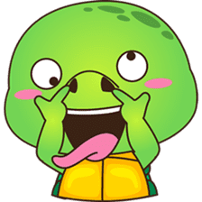 Pura, the funny turtle, version 8 ! sticker #8196830