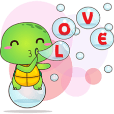 Pura, the funny turtle, version 8 ! sticker #8196832