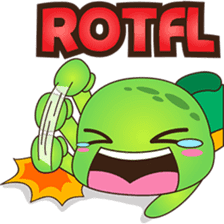 Pura, the funny turtle, version 8 ! sticker #8196834