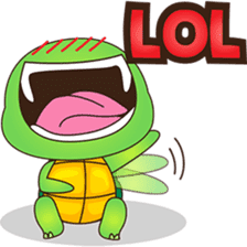 Pura, the funny turtle, version 8 ! sticker #8196837