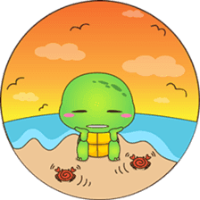 Pura, the funny turtle, version 8 ! sticker #8196840