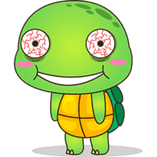 Pura, the funny turtle, version 8 ! sticker #8196845