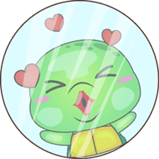 Pura, the funny turtle, version 8 ! sticker #8196846