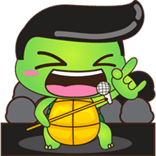 Pura, the funny turtle, version 8 ! sticker #8196850