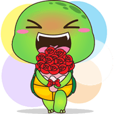 Pura, the funny turtle, version 8 ! sticker #8196853